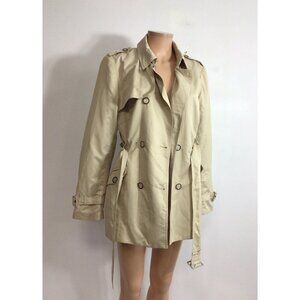 Dalia Collection Trench Coat Jacket Womens Large